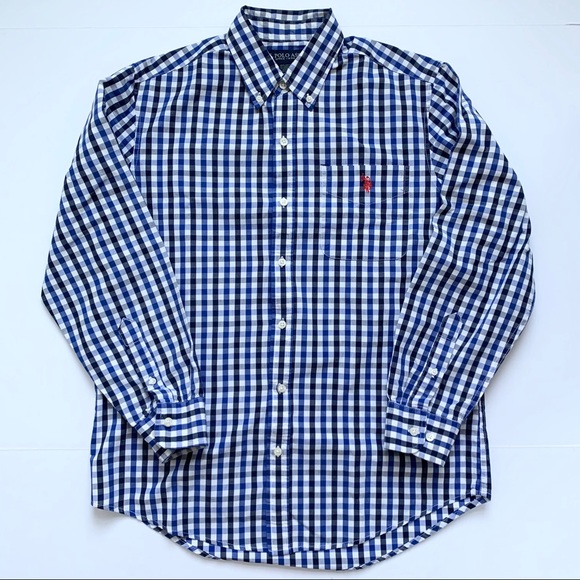U.S. Polo Assn. Plaid Button Down Long Sleeve Shirt - Picture 1 of 8